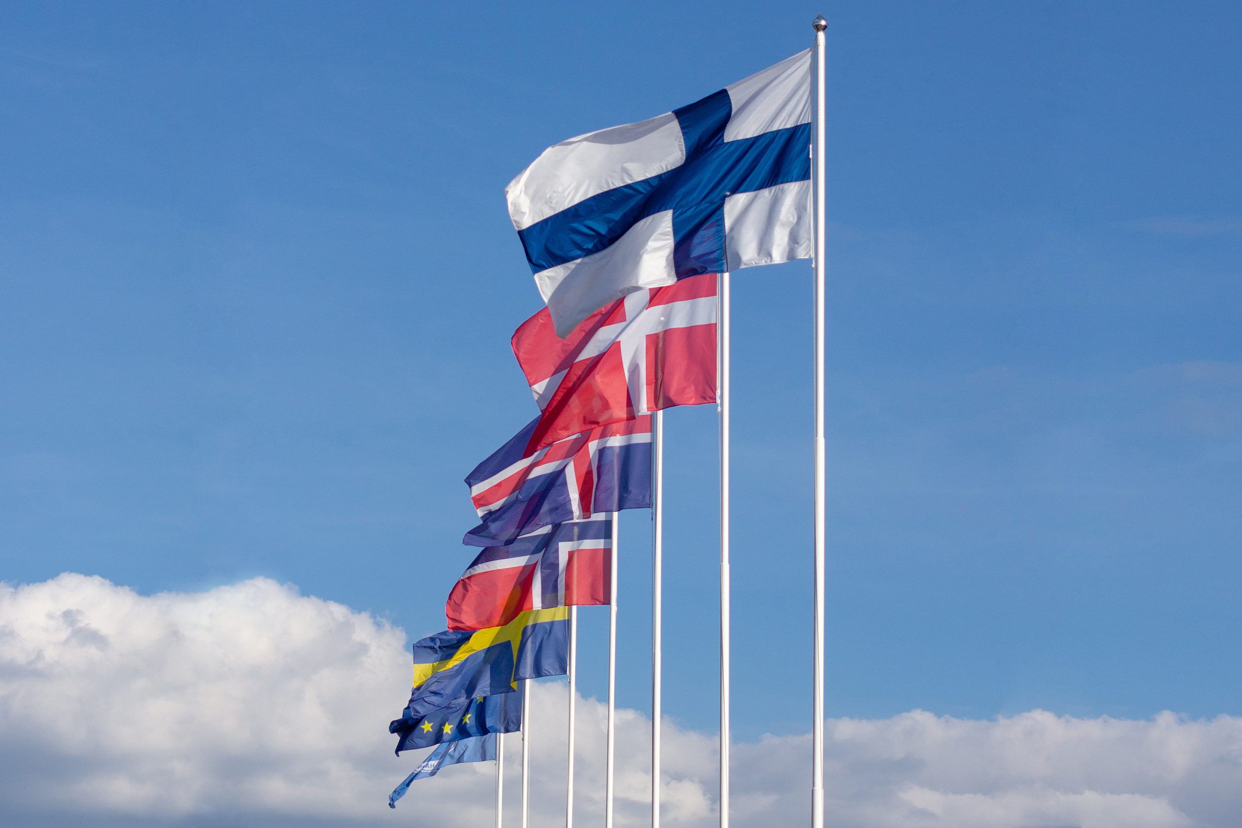 Nordic Nations Flags